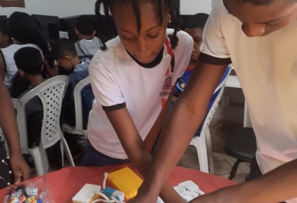 Kids in a classroom learning